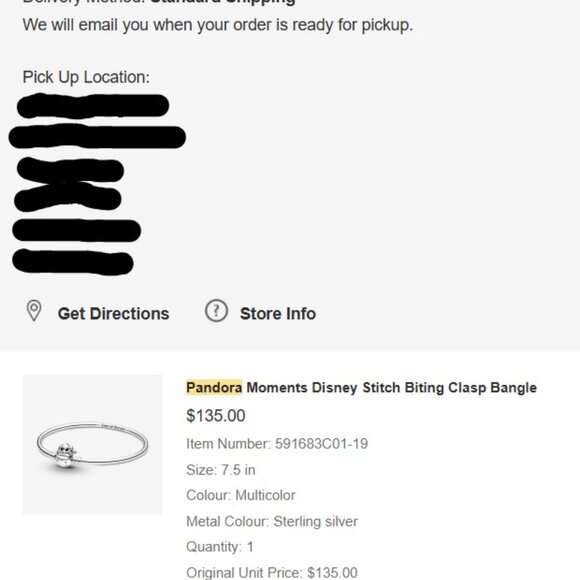 Disney | Pandora | Stitch Bangle and Charm - Picture 3 of 3